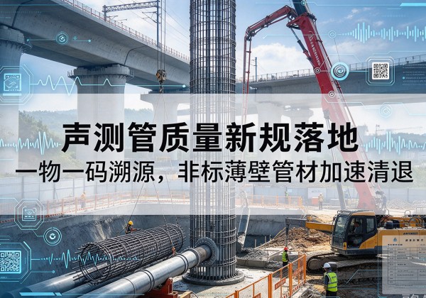 兴城声测管质量新规落地，一物一码溯源，非标薄壁管材加速清退