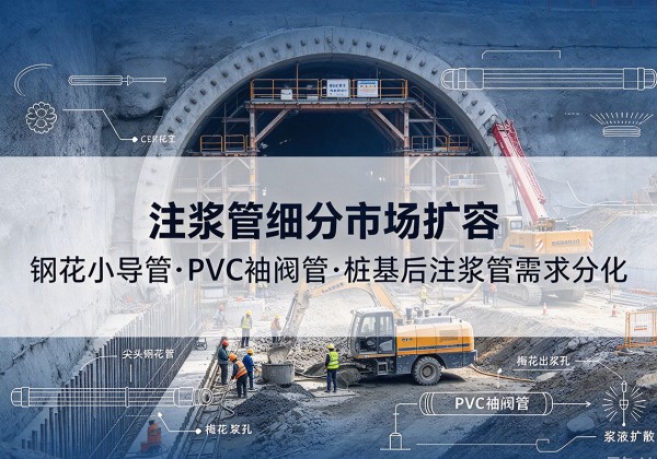 兴城注浆管细分市场扩容，隧道钢花小导管、PVC 袖阀管、桩基后注浆管需求分化
